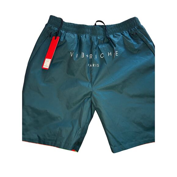 VISRICHE Men's Swim Trunks Size [L] – Canyon Graphic Board Shorts Drawstring - Picture 3 of 8